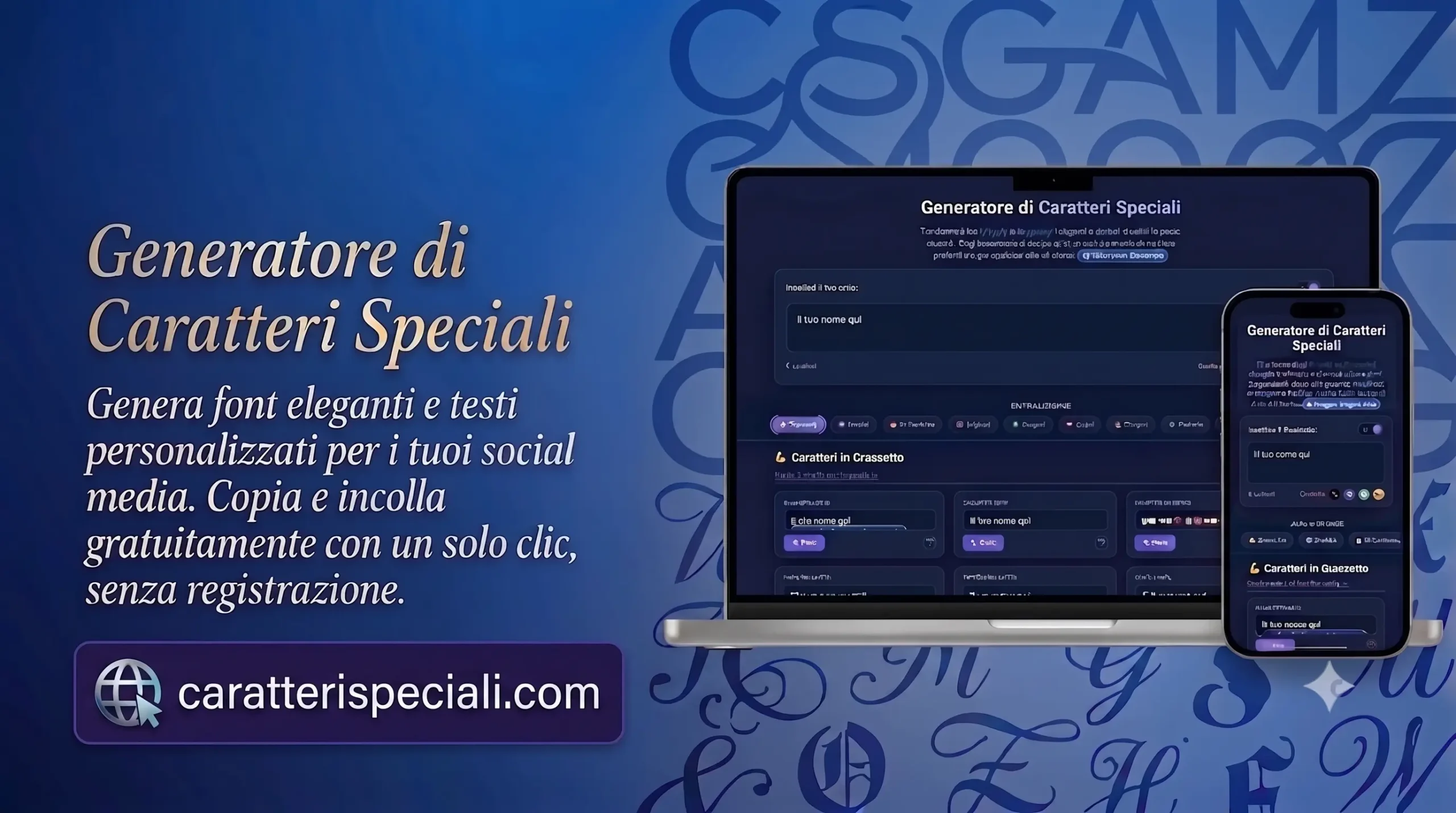 Pagina Iniziale 1 carattari specilai